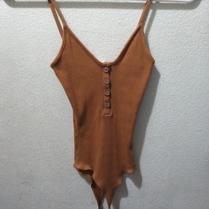 Orange,mustard bodysuit